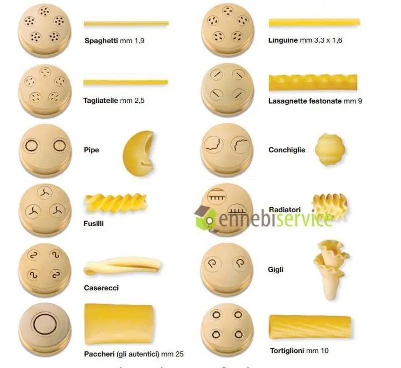 Trafila bronzo pro linguine 3.3mm per macchina per la pasta "chef casa" Imperia