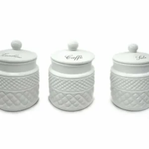 Tris barattoli bianco 82149
