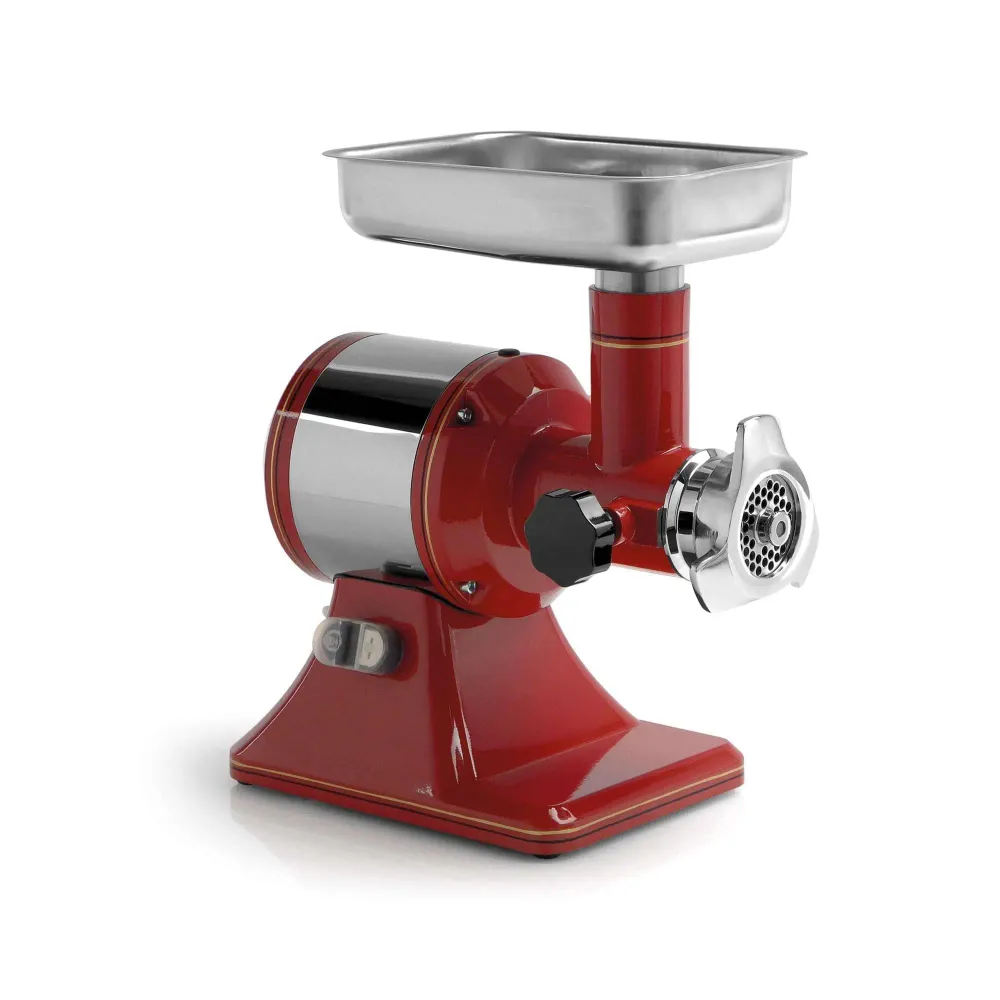 Tritacarne retrò serie professionale ts 12 r 230v monofase ghisa alimentare Fama