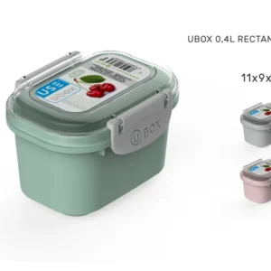 Ubox 0,4l rettangolare pastel