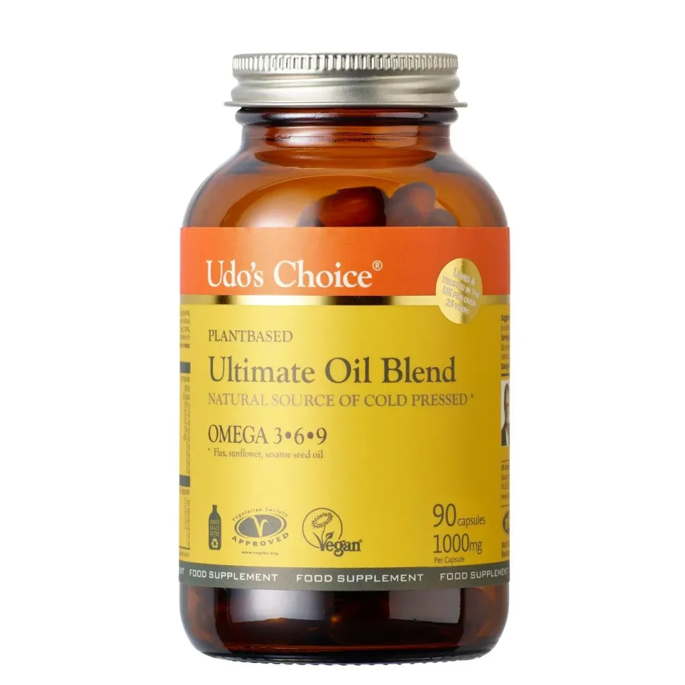 Udo's Choice Ultimate Oil Blend Omega 3 e 6 Capsule 1000 mg 90 per confezione