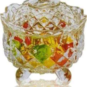 Vaso Contenitore Porta Caramelli Dolci Confetti Zuccheriera Vetro Cherry