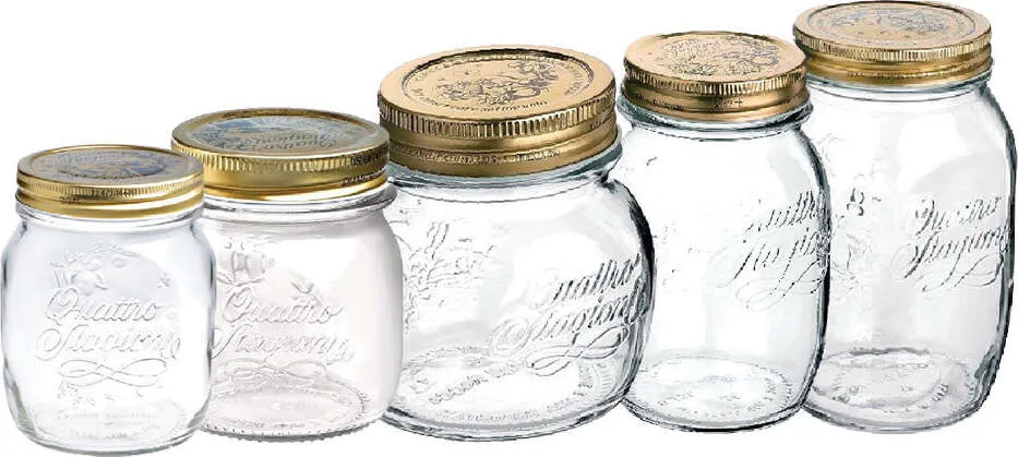 VASO ERMETICO VETRO PER ALIMENTI 'QUATTRO STAGIONI' 1000 ml - h. 180 x Ø 111 mm Bormioli