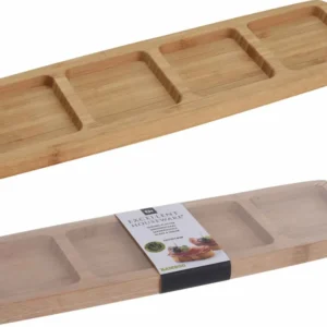 Vassoio bamboo 4 scomparti 33cm 784230370