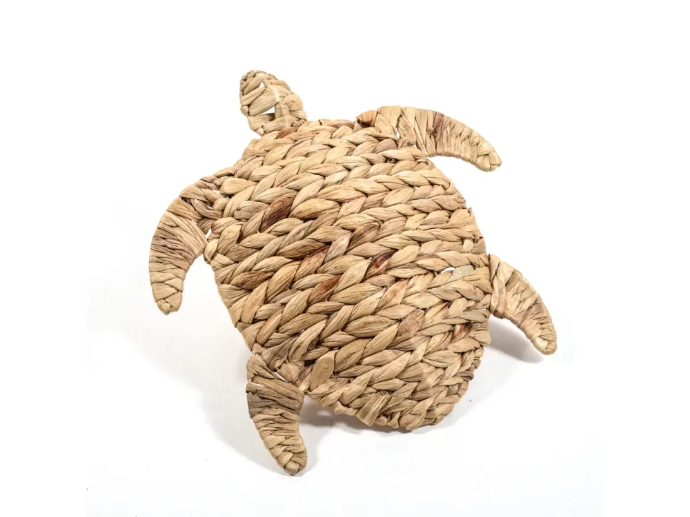 Vassoio decorativo tartaruga banano stile marinaro 41x39x5 cm - Mercury
