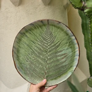 Vassoio 30 cm gres edizione limitata foglia di felce