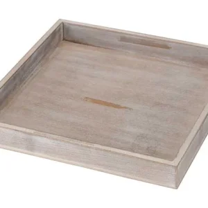 Vassoio legno 30x30x3cm grigio