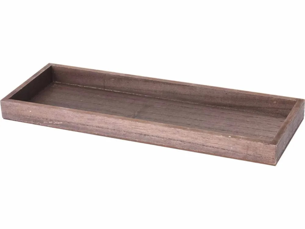 Vassoio legno 40x14x3cm marrone
