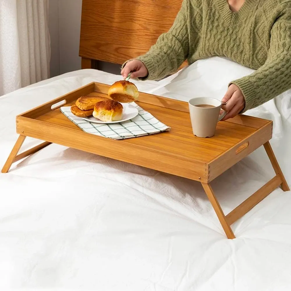 Vassoio da Letto per Colazione Richiudibile Eco Bambù
