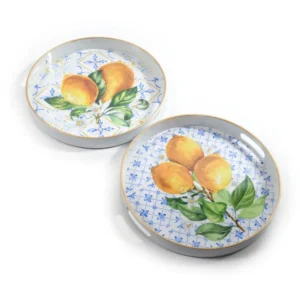 Vassoio plastica tondo d.33x4cm assortito