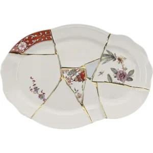 VASSOIO PORCELLANA Cm.42,5x29,5 h.3,5 "KINTSUGI"