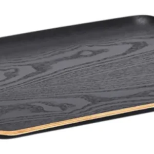 Vassoio da portata ZELLER legno/Wengefurnier nero 36x28x1,5 cm