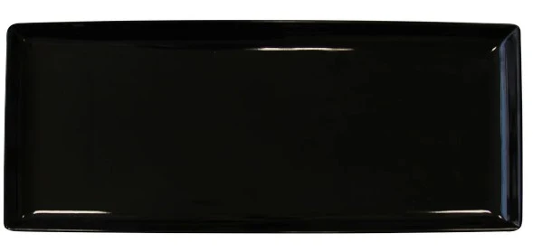 Vassoio Rettangolare Cm.37x15,2 Nero Melamina