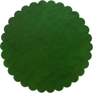 Velo fiore misura d.24cm colore verde - la confezione comprende 50 veli