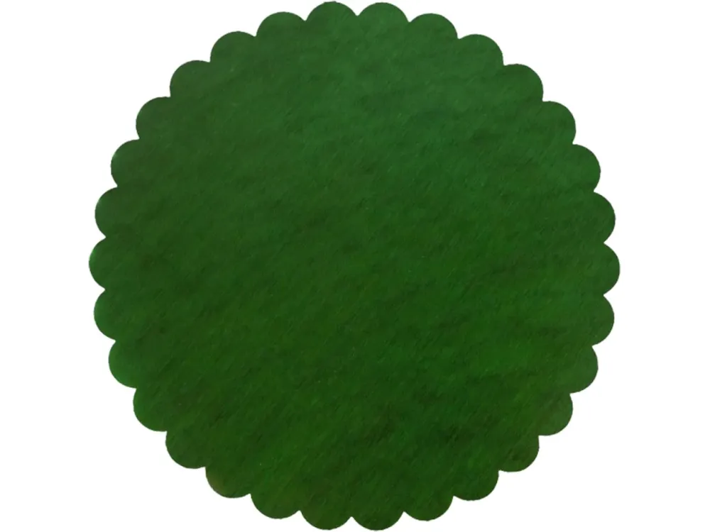 Velo fiore misura d.24cm colore verde - la confezione comprende 50 veli