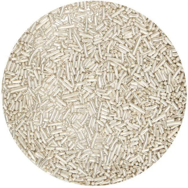 Vermicelli di zucchero - Argento metallico 80g