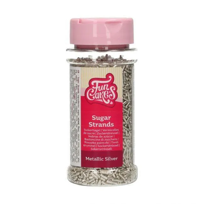 Vermicelli di zucchero - Argento metallico 80g