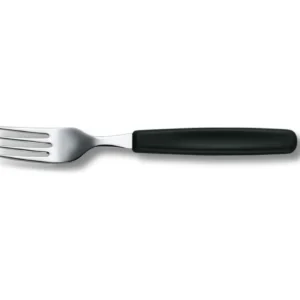 Victorinox Forchetta da tavola Swiss Classic – 19,8 cm, acciaio inossidabile, manico polipropilene, nero, lavabile lavasto...