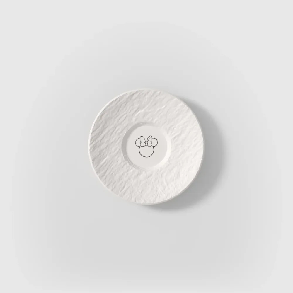Villeroy & Boch DISNEY Manufacture - Mickey Mouse Piattino per tazzina da caffè bianco, 12 cm, Premium Porcelain