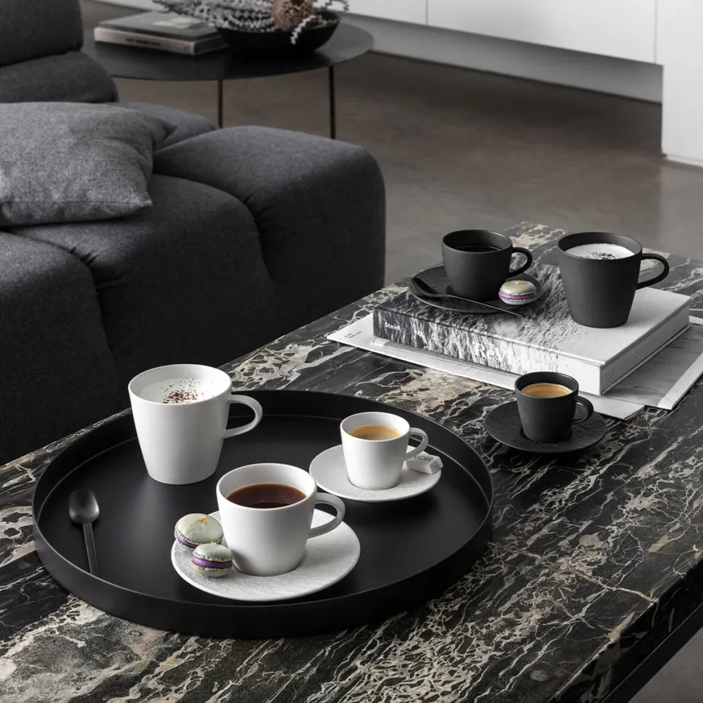 VILLEROY & BOCH Manufacture Rock 6 Pezzi Tazza Espresso Nero 100ml