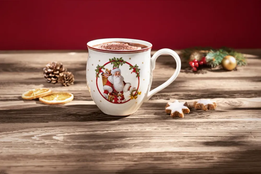 Villeroy & Boch Natale Toy's Delight Bicchiere Tazza mug Babbo Natale e Cervo 14-8585-4870