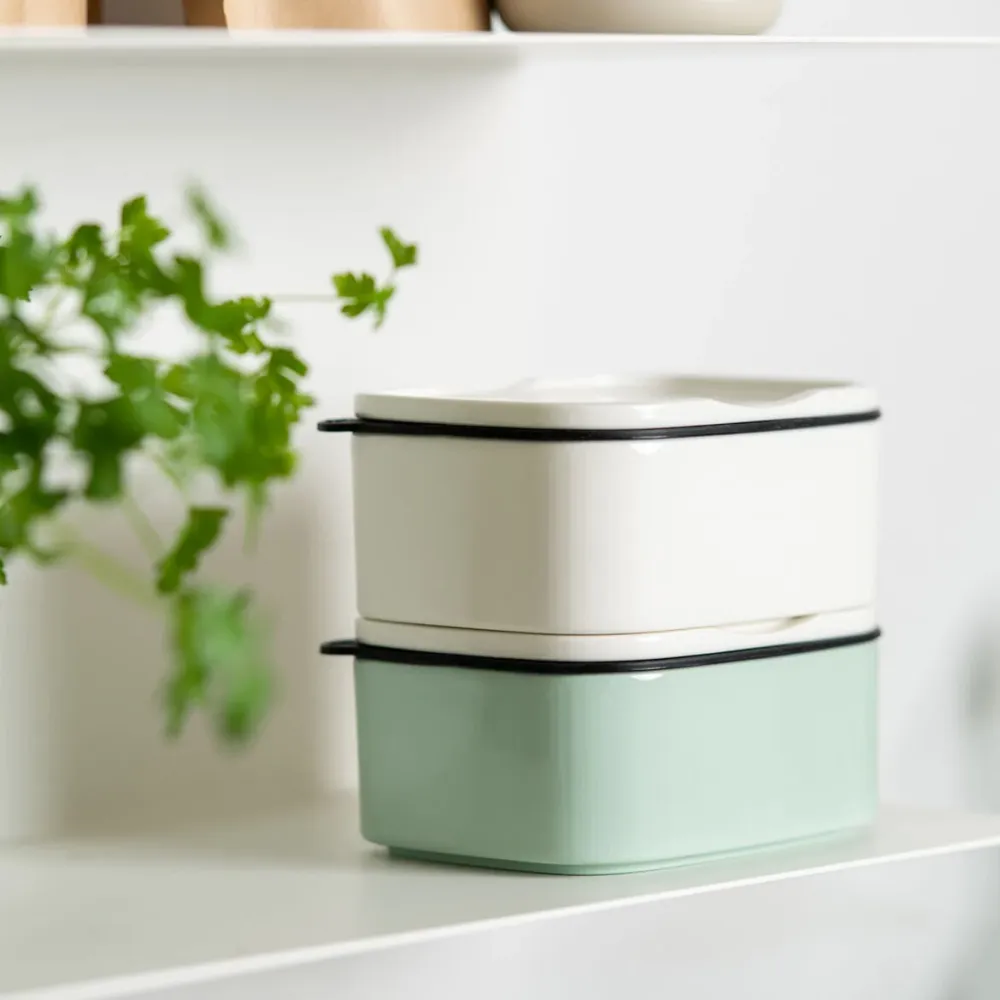 VILLEROY & BOCH - ToGo&ToStay Porta Pranzo, 13x10x6cm, Quadrato, Bianco