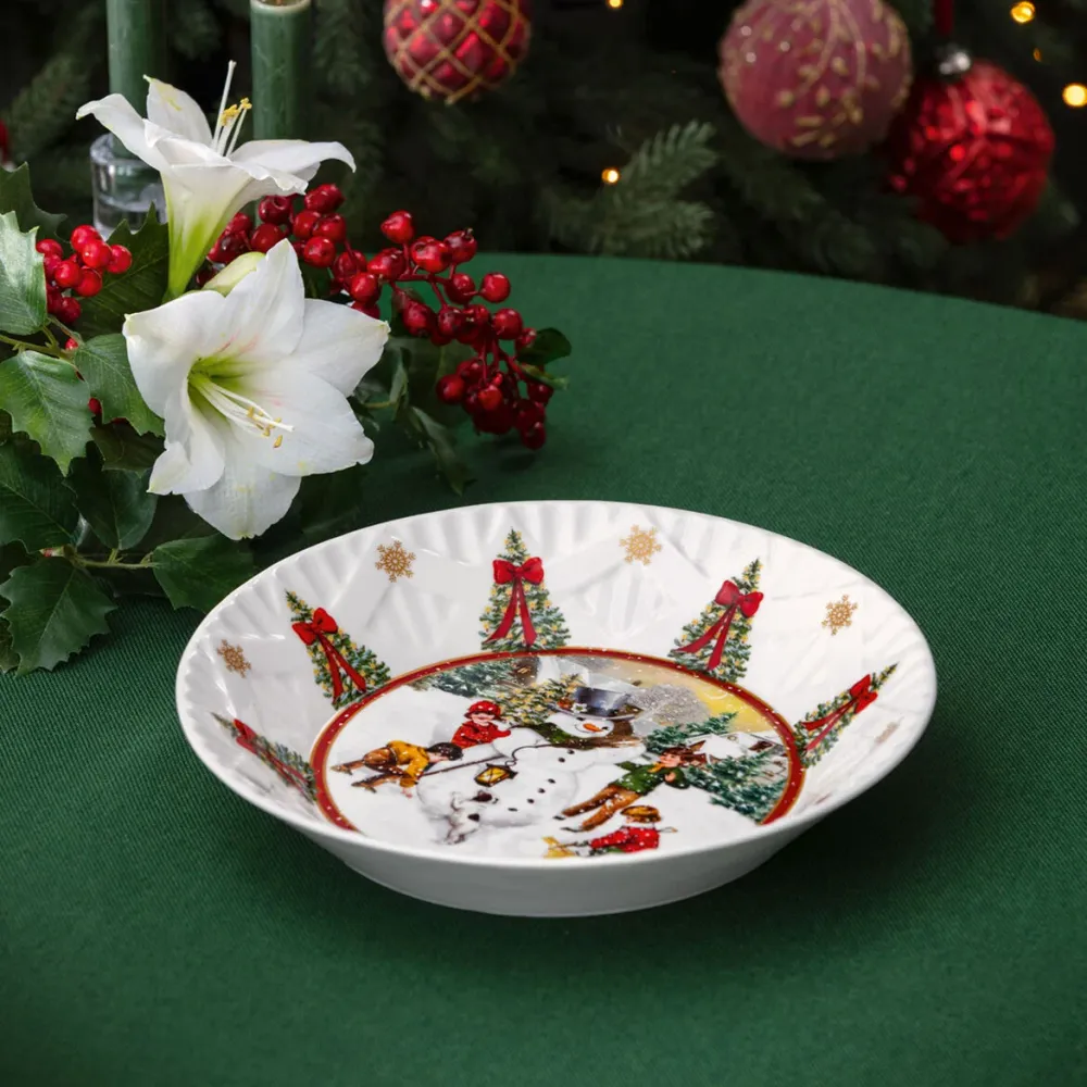 Villeroy & Boch Toy's Fantasy Ciotola Grande Pupazzo di Neve D25 cm Porcellana