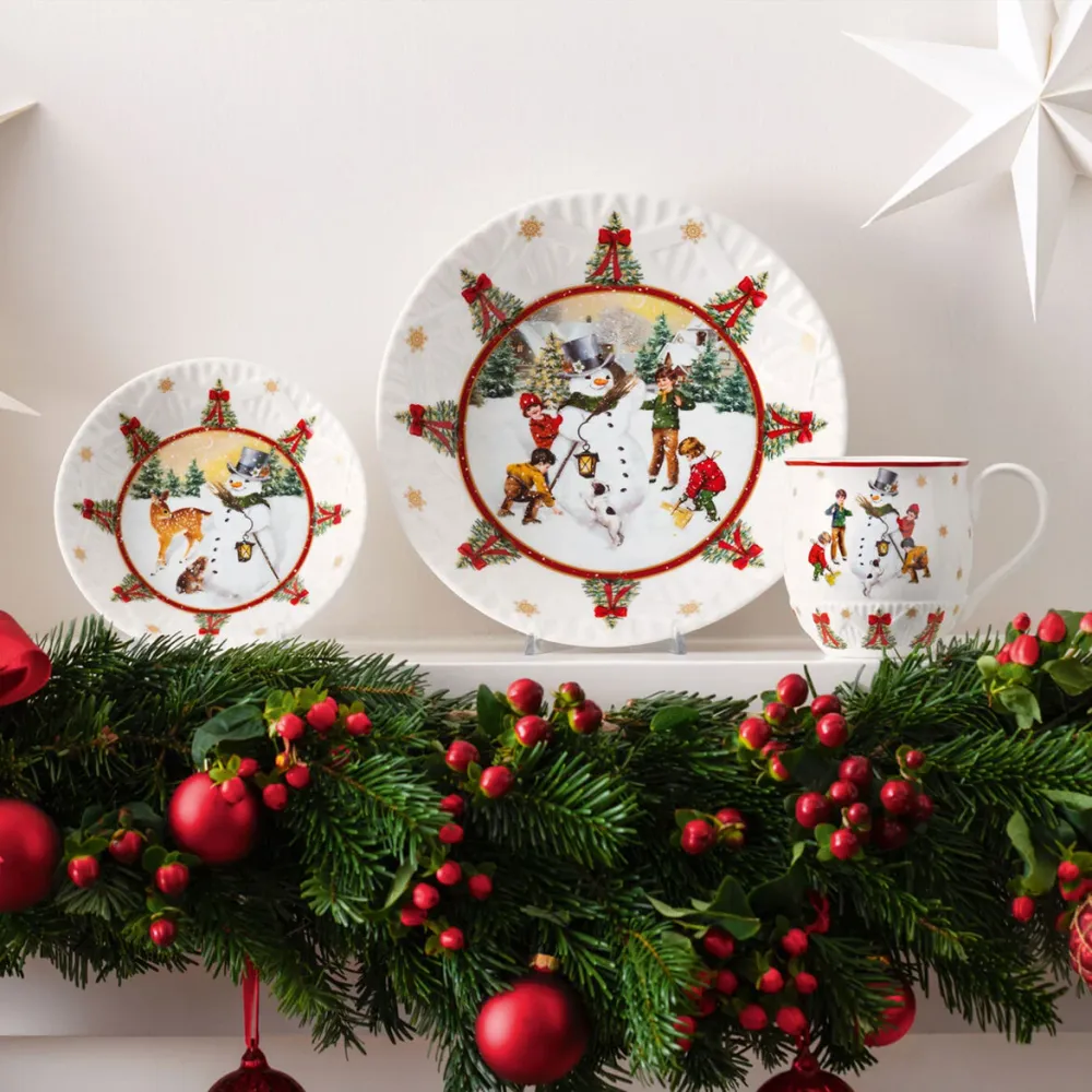 Villeroy & Boch Toy's Fantasy Ciotola Grande Pupazzo di Neve D25 cm Porcellana