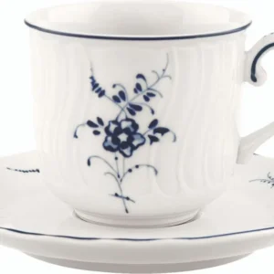 Villeroy & Boch Vieux Luxembourg Tazza espresso con piattino, Set 6 Pezzi
