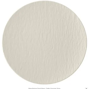 Villeroy & Boch-Manufacture Rock Blanc, Piatto Gourmet 32cm