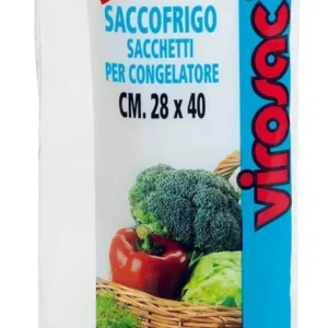 Virosac Sacchetto Per Congelatore Saccofrigo Cm. 40X50 15 Sacchi 50.00 Rotoli