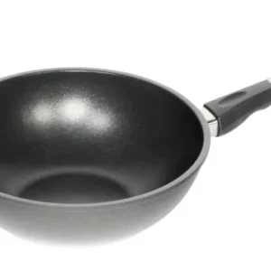 Wok induzione D26cm, H11cm con manico