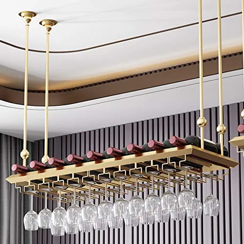 XFPINK Scaffale dei Vini,Porta Bottiglie da Vino Ferro Battuto,Portabottiglie Vino Metallo Altezza Regolabile,Mensole da M...