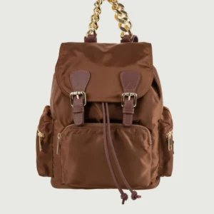 Zaino Zailon tessuto Nylon marrone