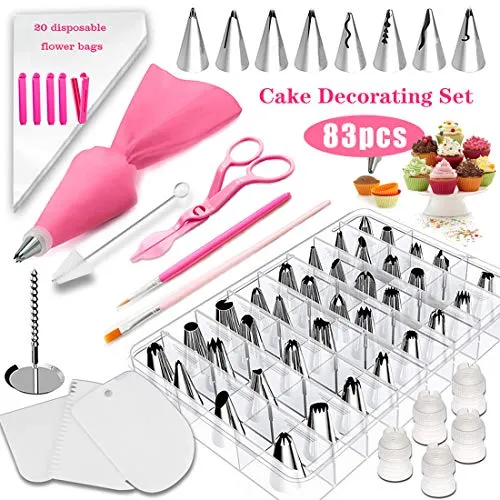 Zaloife, set di 83 beccucci professionali acciaio inox, ugello russo, 44...