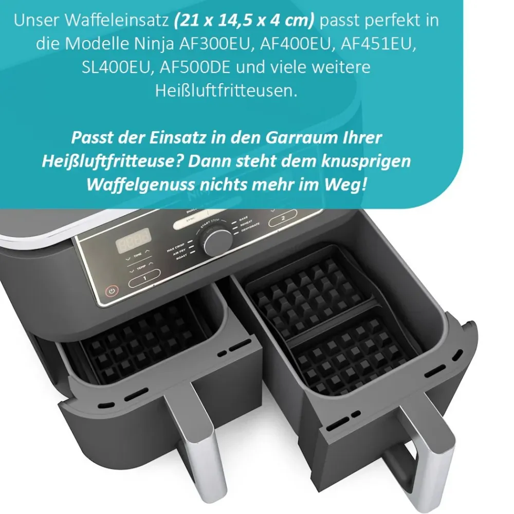 ZauberFry | Inserto per cialde teglia compatibile con Ninja Airfryer (set di 2)