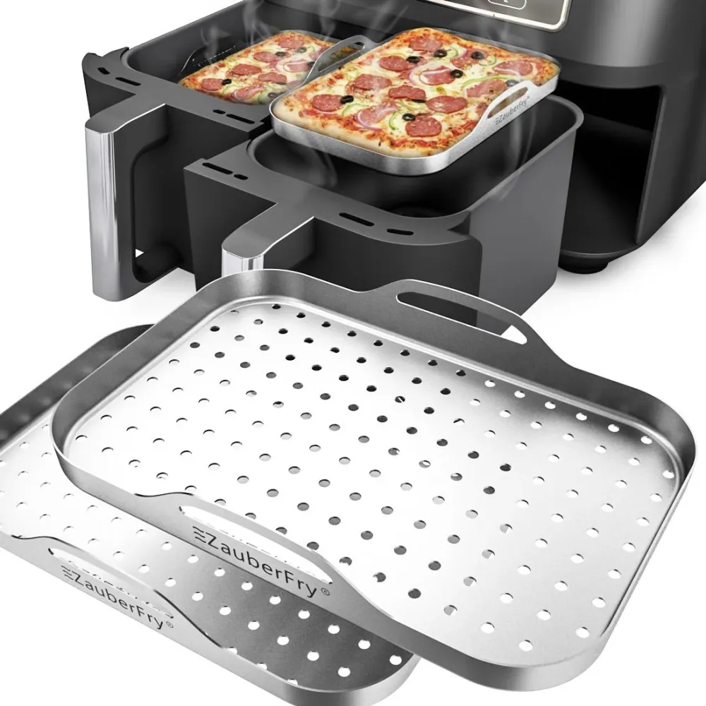 ZauberFry | Inserto per pizza acciaio inox (set di 2)
