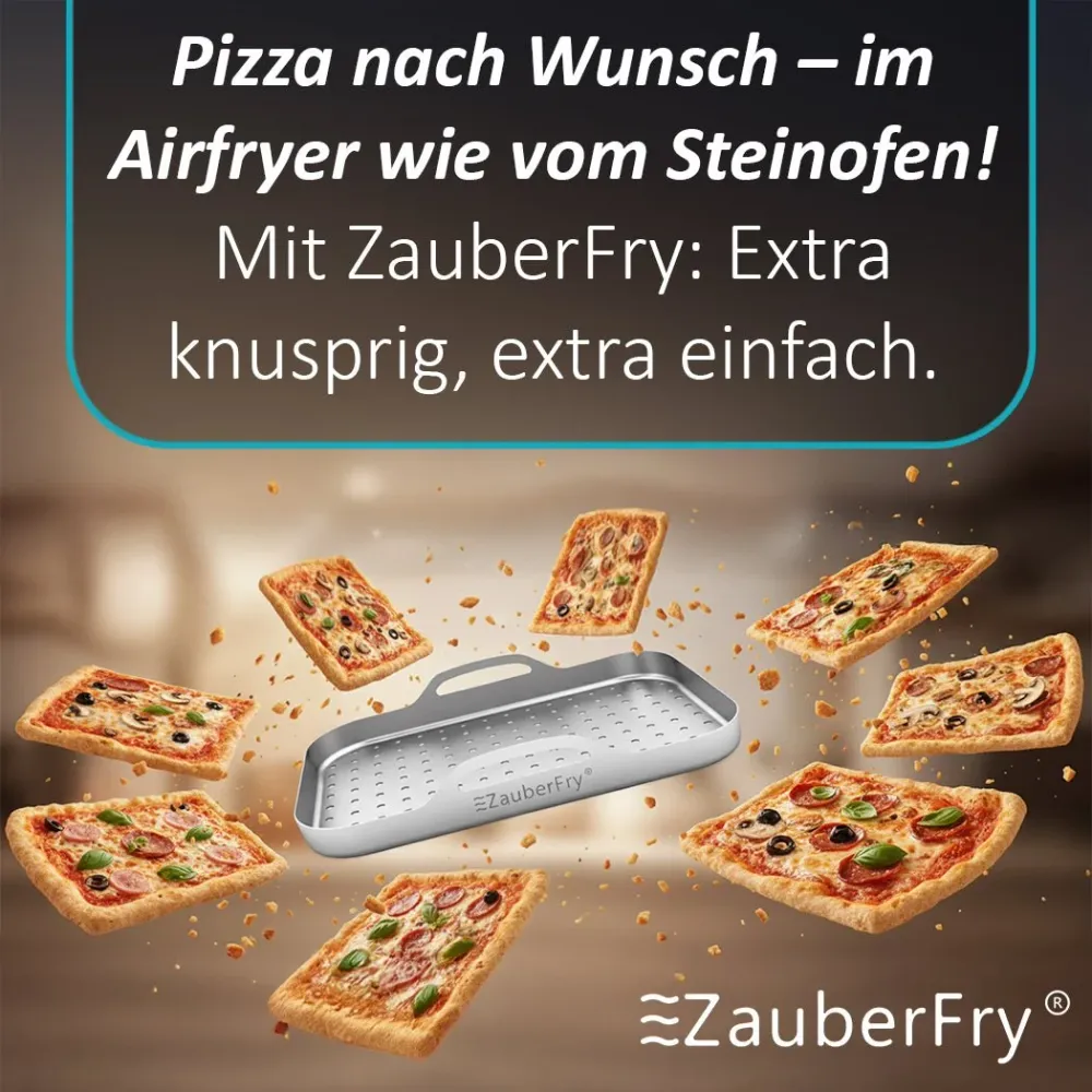 ZauberFry | Inserto per pizza acciaio inox (set di 2)