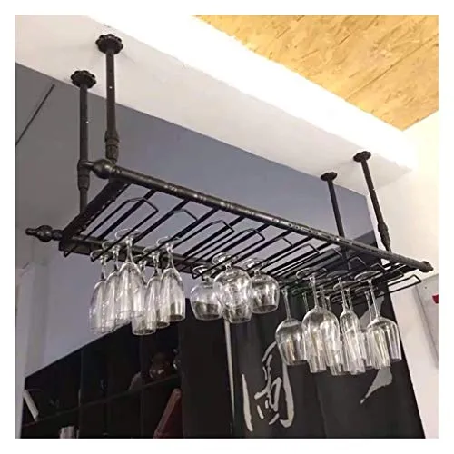 ZHXYY Portabottiglie Europeo da Appendere, portabicchieri da Vino, portabottiglie per Vino per la casa, portabicchieri da...