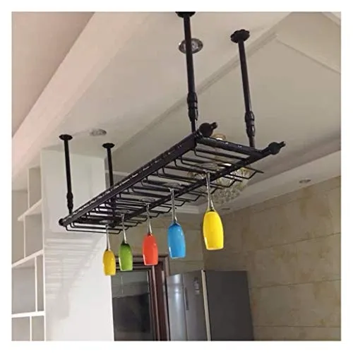 ZHXYY Portabottiglie Europeo da Appendere, portabicchieri da Vino, portabottiglie per Vino per la casa, portabicchieri da...