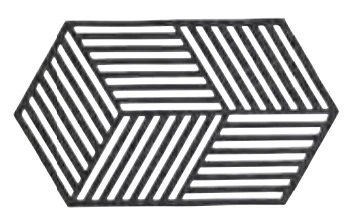 Zone Denmark Sottopentola 14 × 24 × 0,9 cm, silicone, nero