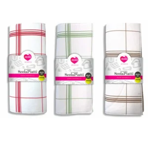 Dealo Panno Scolapiatti e Stoviglie 38x51 cm – Microfibra Double Face – Alta Assorbenza e Protezione Urti