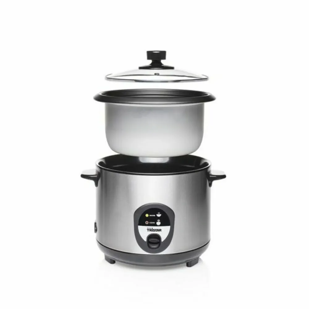 cuociriso Tristar RK-6126 Arrocera 400 W Acciaio inossidabile Argentato 1 L