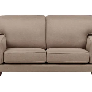2 Seater Fabric Sofa Light Brown LOKKA