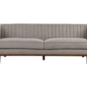3 Seater Fabric Sofa Light Brown SKAULE