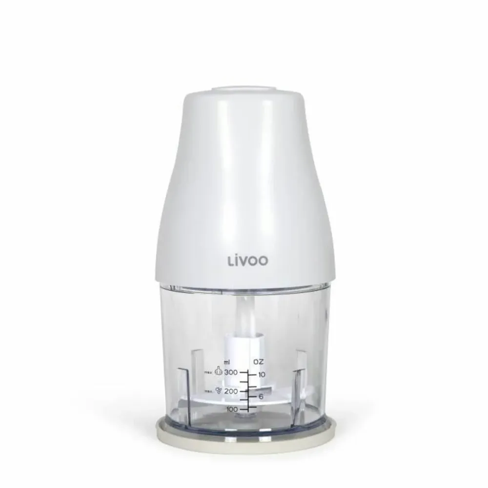 Tritatutto Livoo Chopper Bianco 400 W Acciaio inossidabile
