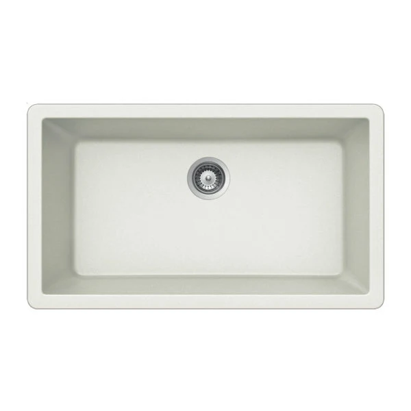 Hamat - SIO-3319SU-TA - Granite Undermount Large Unico Bowl Kitchen Sink, Taupe