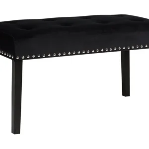 Panca velluto nero YORKTON