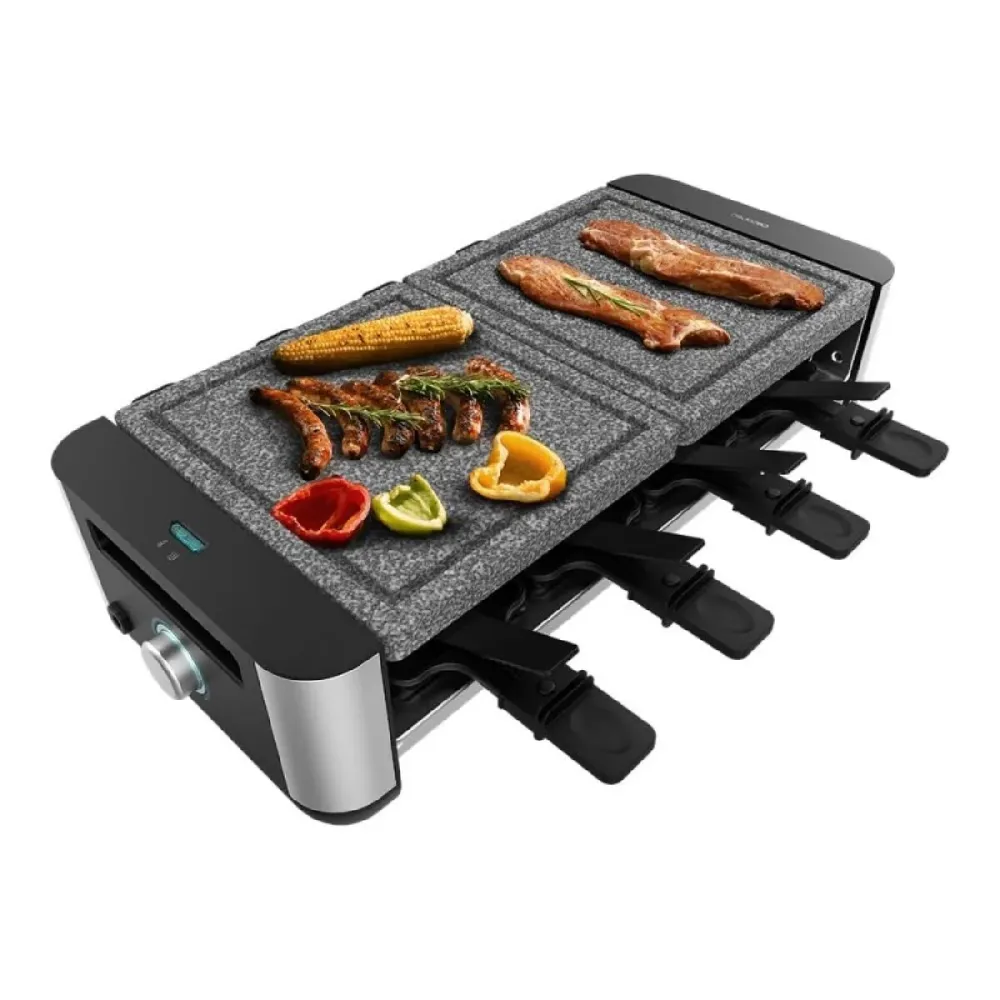 Raclette Cecotec Cheese&Grill 16000 Inox Allstone Nero
