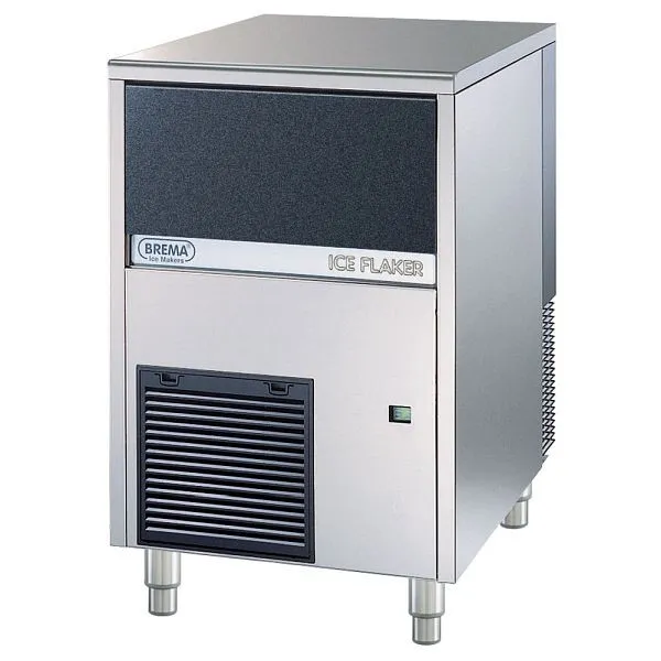 Fabbricatore di ghiaccio scaglie Brema raffreddato ad acqua 90kg/24h dimensioni 500 x 660 x 690 mm (LxPxA) BE2101090